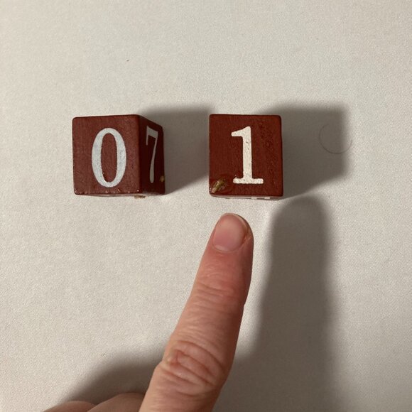 Countdown Days 'til Christmas w Santa Plush Wooden Base Tree Numbers Advent - Picture 7 of 8